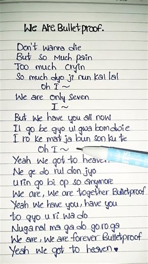 We Are*Bulletproof*💜 song the eternal Lyrics #wearebulletproof #btsLyrics #song #kpop #shorts