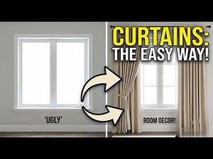 DIY Curtain Installation: The Easiest Way to Transform Your Room! (Before & After)