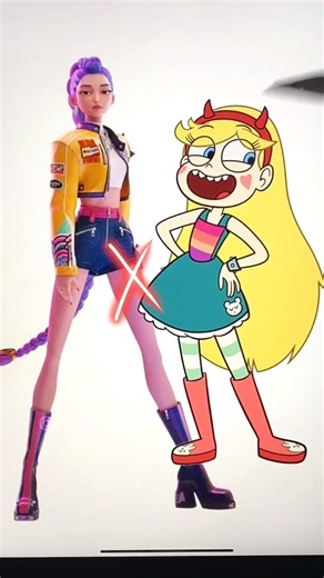 MIXING Rumi x Star Butterfly 🦋 #rumi #kpopdemonhunters #shorts #trendingshorts #mira #starbutterfly