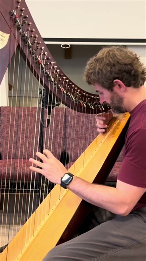 And He walks with me 🙏🏻 #harp #hymn #instrumental #worship #christianmusic