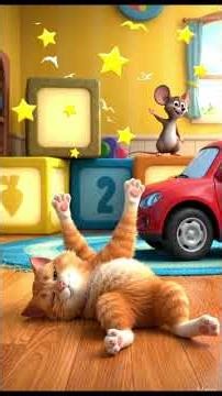 TV Goes Crazy! 😂📺 Cat Shocked by Mouse Prank | Funny Kids Cartoon