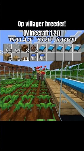 Minecraft villager breeder 1.21 Java + bedrock ( sorry for the quick clips ) #minecraft