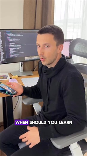 Dan • iOS & Android Developer on Instagram: "When should you 𝗹𝗲𝗮𝗿𝗻 𝘆𝗼𝘂𝗿 𝟮𝗻𝗱 𝘁𝗲𝗰𝗵𝗻𝗼𝗹𝗼𝗴𝘆, as a Mobile Developer? 📲 Here’s my take on it, after 10 years of app development, and several programming languages and frameworks learned. Short answer - it’s not necessary, you can become a specialist in the first technology and be better than 99% of its developers by just focusing on it. Then why did I do it? 🤔 𝗦𝗵𝗼𝘂𝗹𝗱 𝘆𝗼𝘂 𝗱𝗼 𝗶𝘁 𝘁𝗼𝗼? For me, after more than 2 years on