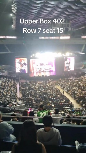 Seat Reference at Araneta Coliseum. Upper Box 402 row 7 seat 15 #smartaranetacoliseum #seatreference #concert