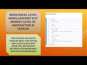 Behavioral modelling in verilog