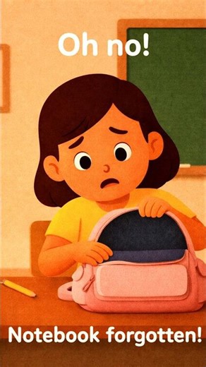 Homework Done… But Forgotten! 😢 | Good Habits for Kids