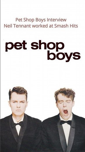 Pet Shop Boys, Neil Tennant was a writer for Smash Hits #interview #musicinterview #petshopboys