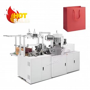 [Hot Item] Popular Automatic Kraft Paper Bag Making Machine Rope Insert Machine for Paper Bag Handle Making Machine