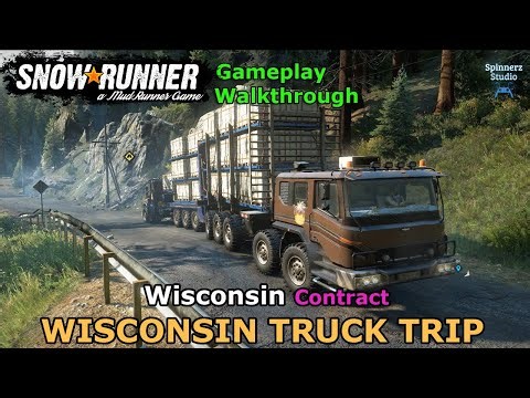 SnowRunner - Wisconsin Truck Trip | Wisconsin Contract, Wisconsin, USA | Phase 3