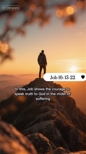 Job 16: 15-22. The book of Job. #Job16 #BookOfJob #BibleReading #ChristianTiktok #christianmotivation