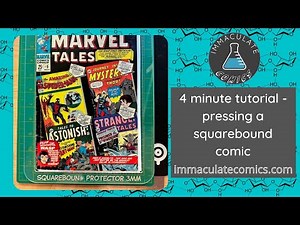 4 minute tutorial pressing square bound comic