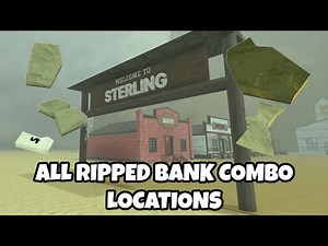 ALL Ripped Bank Combo paper from Sterling Bank Town locations | Dead Rails