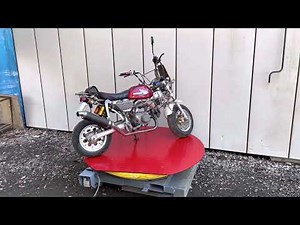 【確認動画】大阪タイユー MD-W10 マワールでん ラッパー 1,000kg フィルム 包装機 回転 作業台 旧車 バイク 回転台 ターンテーブル 展示などにも