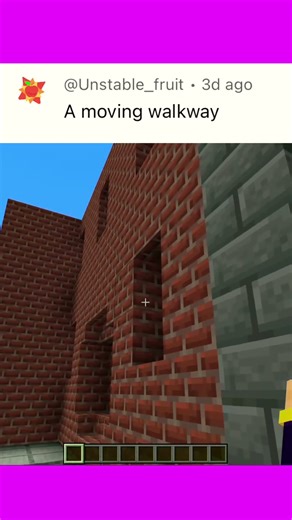 A moving walkway #minecraft #yourcomment