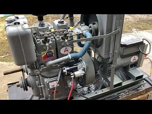 Lister Petter clone diesel powering a 10kW generator