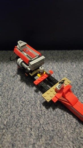 wrecked Lego dragster