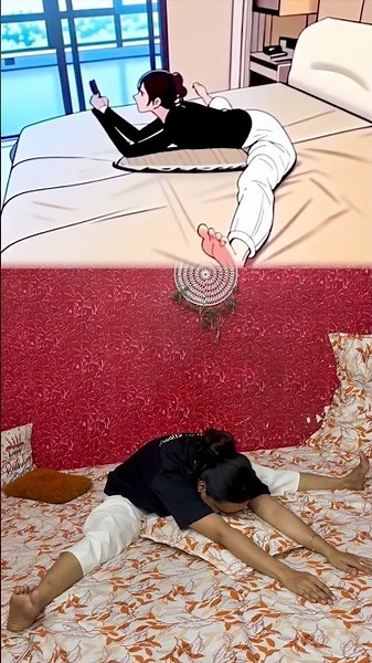 Do These 4 Yoga Poses Before Sleep 🌙 #yoga #bedtimeyoga #yogaforsleep #shortsfeed