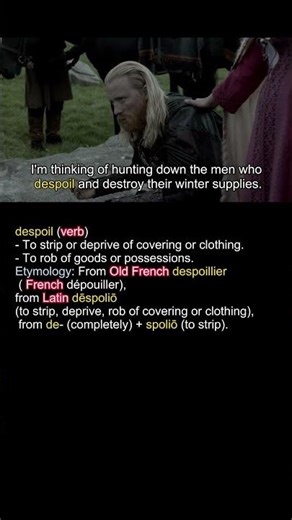 Word of the Day: “Despoil” ⚔️ | #vocabulary #movie #educational #shorts