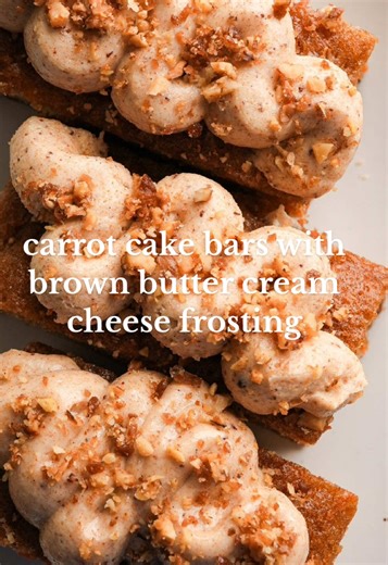 Delicious Carrot Cake Bars Recipe with Brown Butter Cream Cheese Frosting