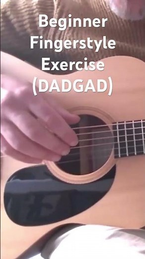 Fingerstyle Exercise 1 ~ DADGAD Guitar Tuning (Beginner Guitar Lesson) ‪@celticguitarworkshop‬