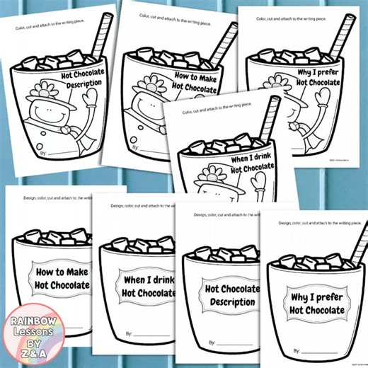 Hot Chocolate Writing | The Polar Express Activities | The Polar Express Craft