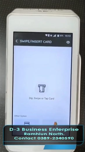 D-3 Business Enterprise on Instagram: "SWIPE and SAVE : Credit Card emaw Debit Card hmang te tan D-3 Business Enterprise ah hian rawn leng lut ula, kan product chi hrang hrang te hi swipe machine hmanga lei duh ten, in Credit Card emaw Bank Debit Card in pre approved bank offers an neih dan a zirin Cash Back offer leh low cost EMI in avail thei nghal zel dawn a ni. Cash back offer hi selected Models ah zirin 7.5% atanga 26% thleng pre approved offer a zirin a awm thei a ni. (Bank Debit/Credit Ca