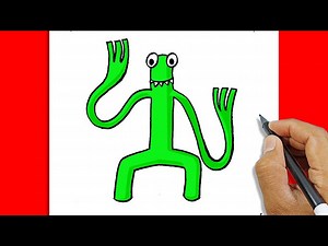 Drawing Rainbow Friends Green | Rainbow Friends Drawing - Videos For Kids