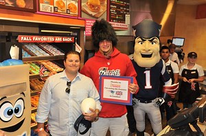 Gronkowski Helps Dunkin' Donuts Send Fan to Patriots Game in London