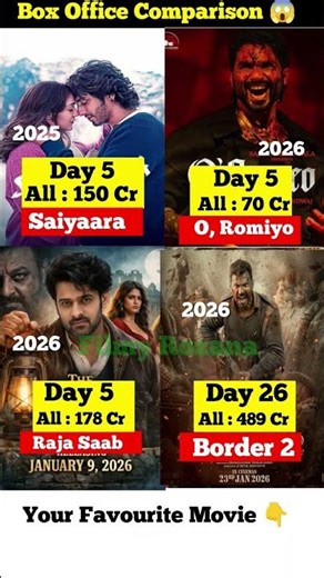 Border 2 Box Office Collection | Sunny Deol, O Romeo, Raja Saab | Saiyaara Movie 5th Day Collection