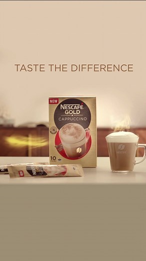 What's the secret to making a cup of Cappuccino layered with rich velvety milk foam? Watch below to discover the difference the new NESCAFÉ Gold Cappuccino makes. See and taste the Difference today! | NESCAFÉ