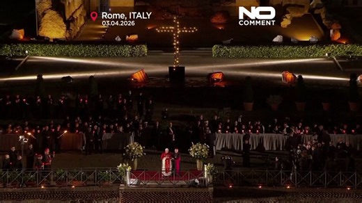 Pope Leo XIV bares cross for full Good Friday procession, a feat not seen in decades