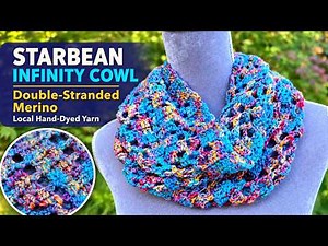 Left Hand: Crochet Infinity Cowl with Starbean Stitch Tutorial