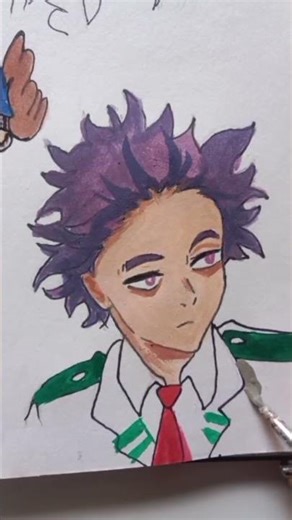 Hitoshi Shinso 💜 drawing..plus ultra 🔥//#drawing #mha #myheroacademia #shinso