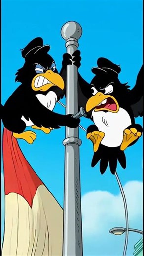 Heckle & Jeckle vs. Giant Rubber Chicken: A Pendulum of Pandemonium!