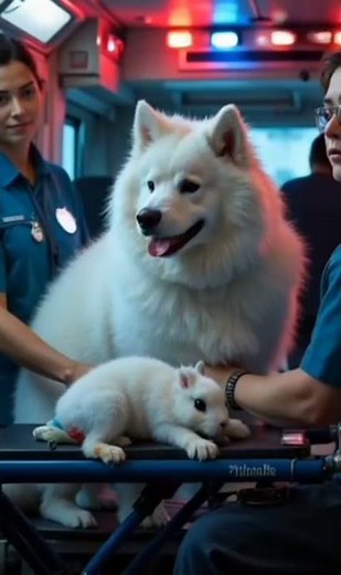 Samoyed Saves Injured Rabbit | From Pain to Cozy Recovery