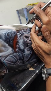 Proses airbrush realis freehand #airbrushrealis #airbrushfreehand #sumedang #artwork | Heri Supriatna