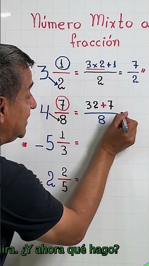 Converting Mixed Numbers to Fractions: Step-by-Step Instructions #mathematics #maths #fractions