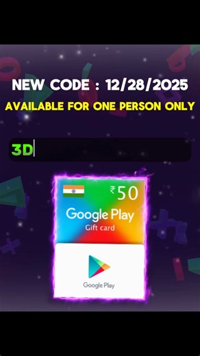 Redeem Code Giveaway on Instagram: "Google Play Code 2025 💸 Redeem Code Gift Google Play #redeemcode #phone #money #google #googleplay googleplaycard gift code india free trending freefire freefiregame freefireindonesia freefirebooyah googleplayfreegiftcards googleplaycodes redeemcodetoday redeemcodegiveaway"