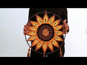 Precioso Mándala o Atrapasueños a crochet. Tutorial paso a paso. @gonzalezcuerva