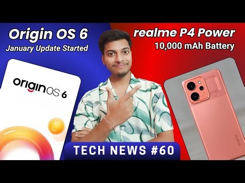 Origin OS 6 January Update, realme 10,000mAh Phone, 10-Min Delivery Ban | Tech News