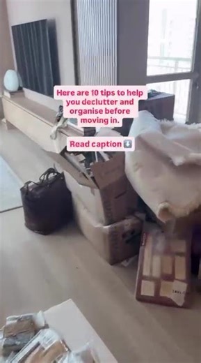 10 tips to help you declutter and organise before moving in.