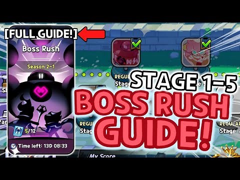 BEST/SECRET Team Synergy for the NEW BOSS RUSH Event! (1-5 Guide)