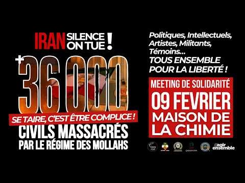 Meeting de solidarité avec le peuple iranien I Replay intégral