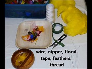 easy no glue feather flowers with mauifeatherlei com