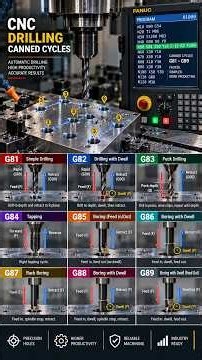 CNC G-Codes Explained in 60 Seconds | G00 G01 G02 G03 G90 G91 | CNC Programming