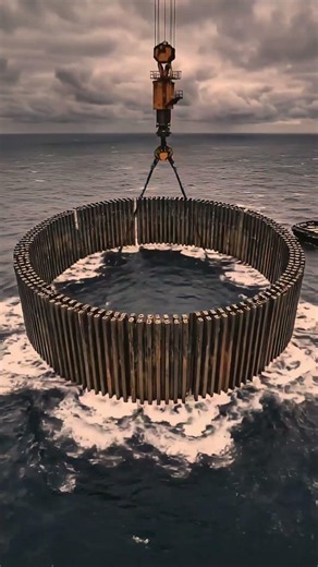 What is a Cofferdam? Explained in 50 Seconds! #civilengineering #construction #buildingdesign