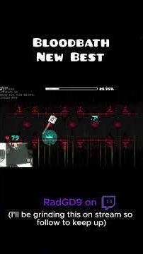 Finally got a New Best on Bloodbath! #gaming #geometrydash