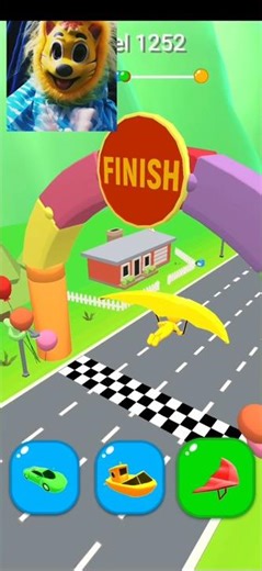 Shape Shifting Level 1252 Funny Race Gameplay New Hyper Casual Game #shorts#shortvideo#shapeshifting