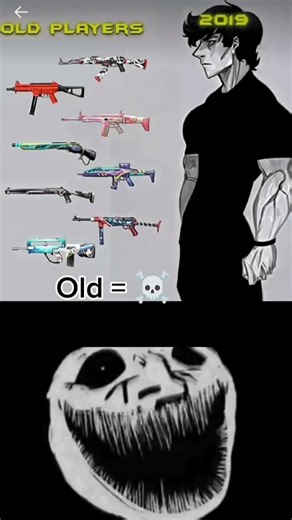 old player ☠️ vs new player 🤡 #shorts #oldplayer #freefire #shortfeed