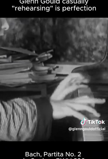 If this is the rehearsal....just imagine the performance 🤯✨ Glenn Gould plays Bach, Partita No. 2 in C-minor BWV 826 🎶 Full video on our official YouTube Channel #glenngould ##pianist #piano #classicalmusic